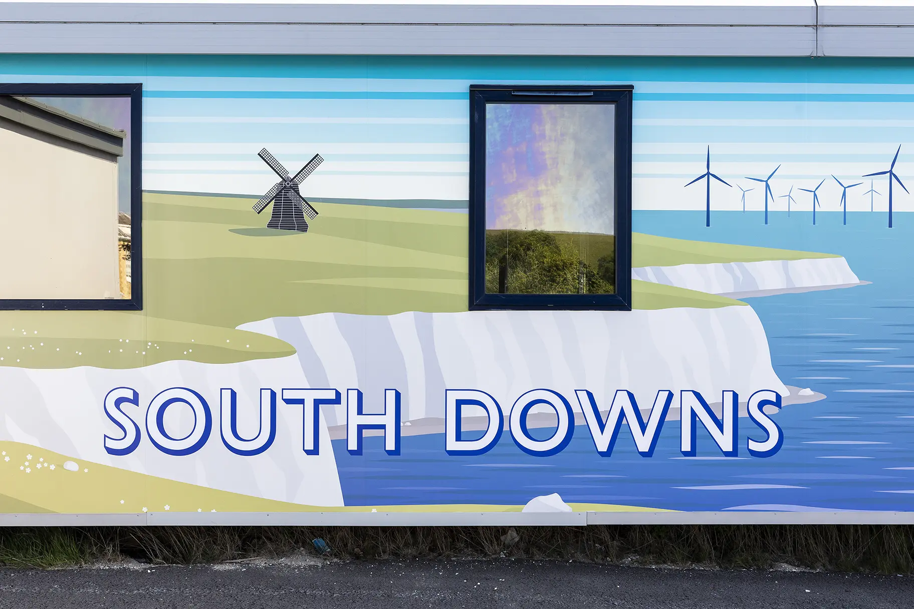 Oxford International College Brighton outbuildings 2 and 3 wall art