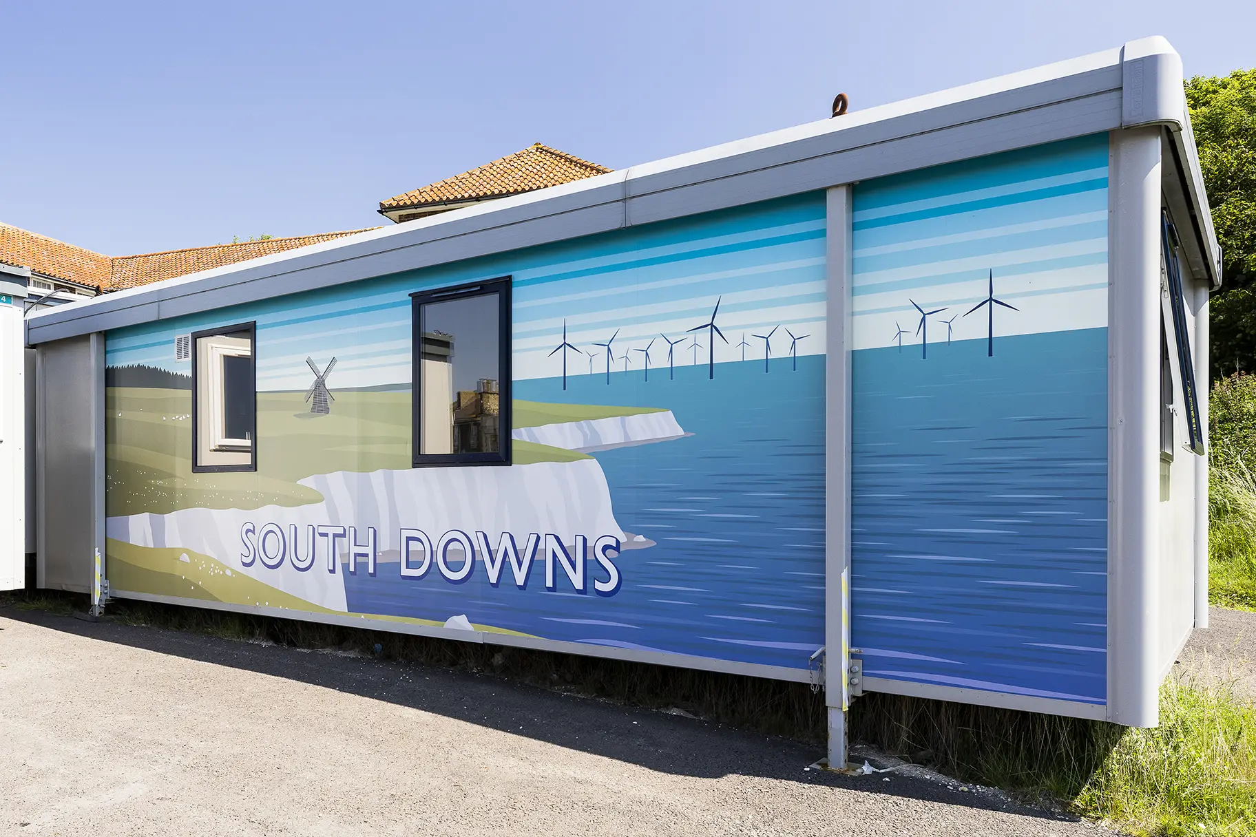 Oxford International College Brighton outbuildings 2 and 3 wall art