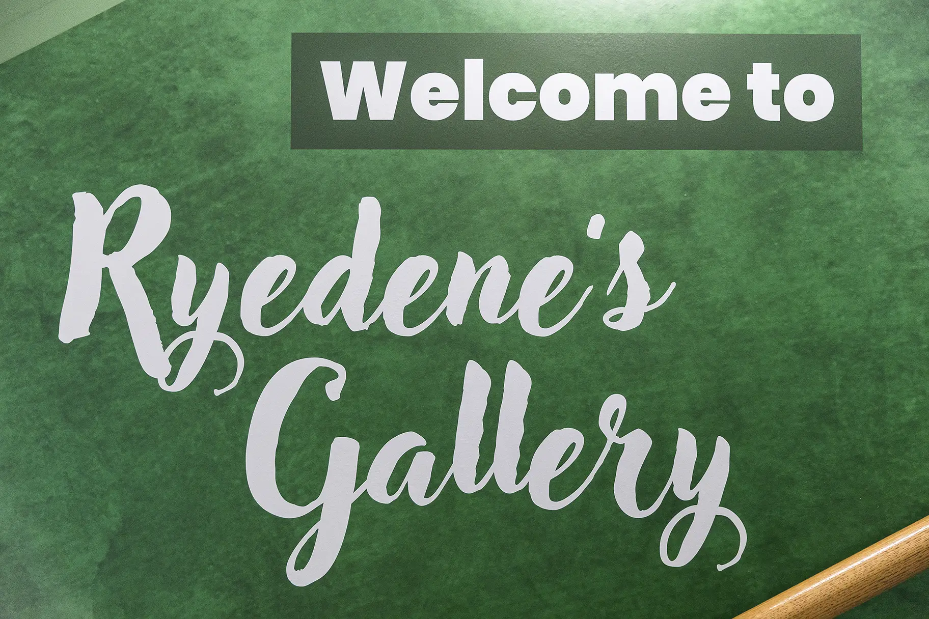 Ryedene Primary and Nursery School art stairwell wall art