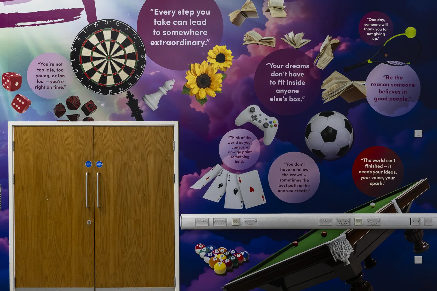 Bentley Youth Hub wall art