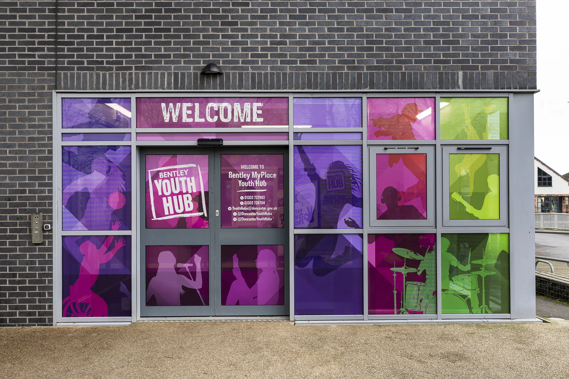 Bentley Youth Hub wall art