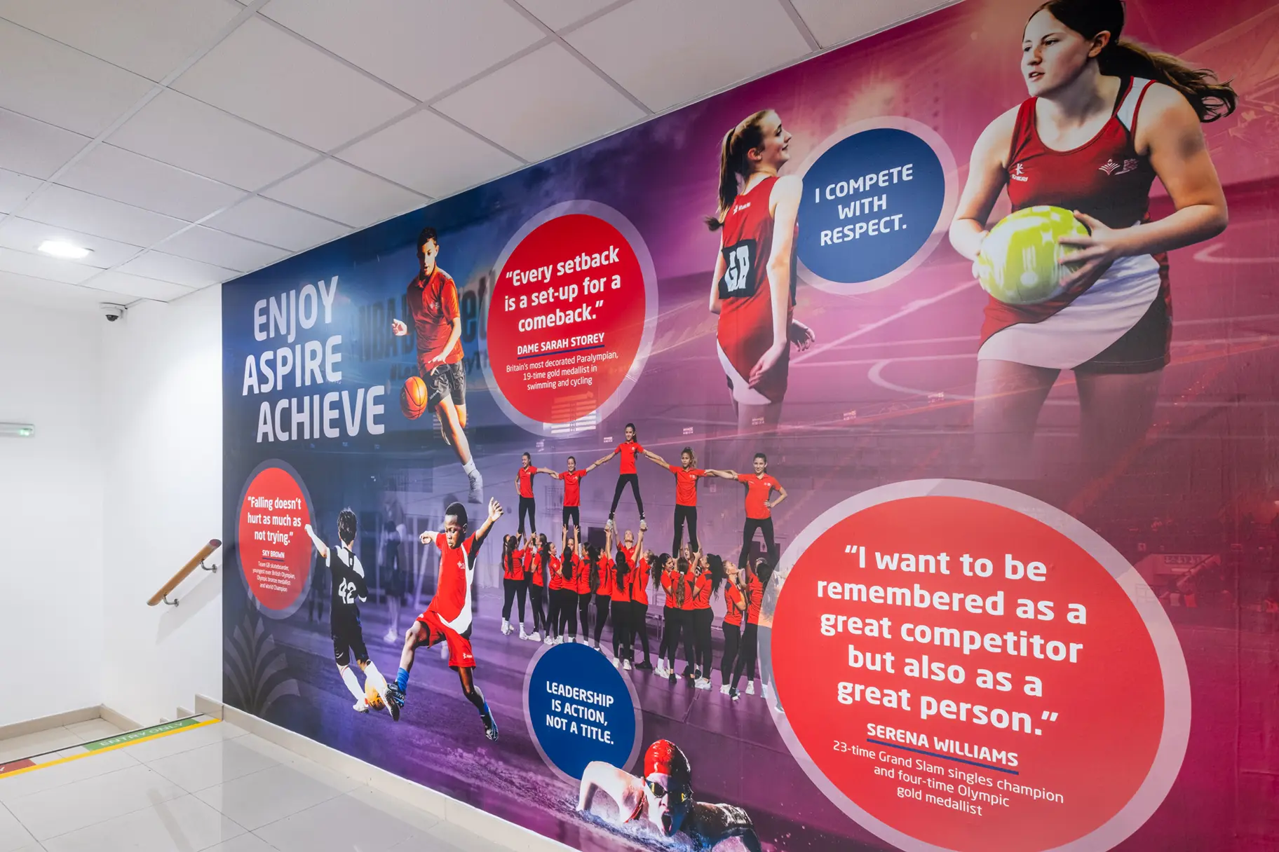 Dubai British School Jumeirah Park Sports wall art