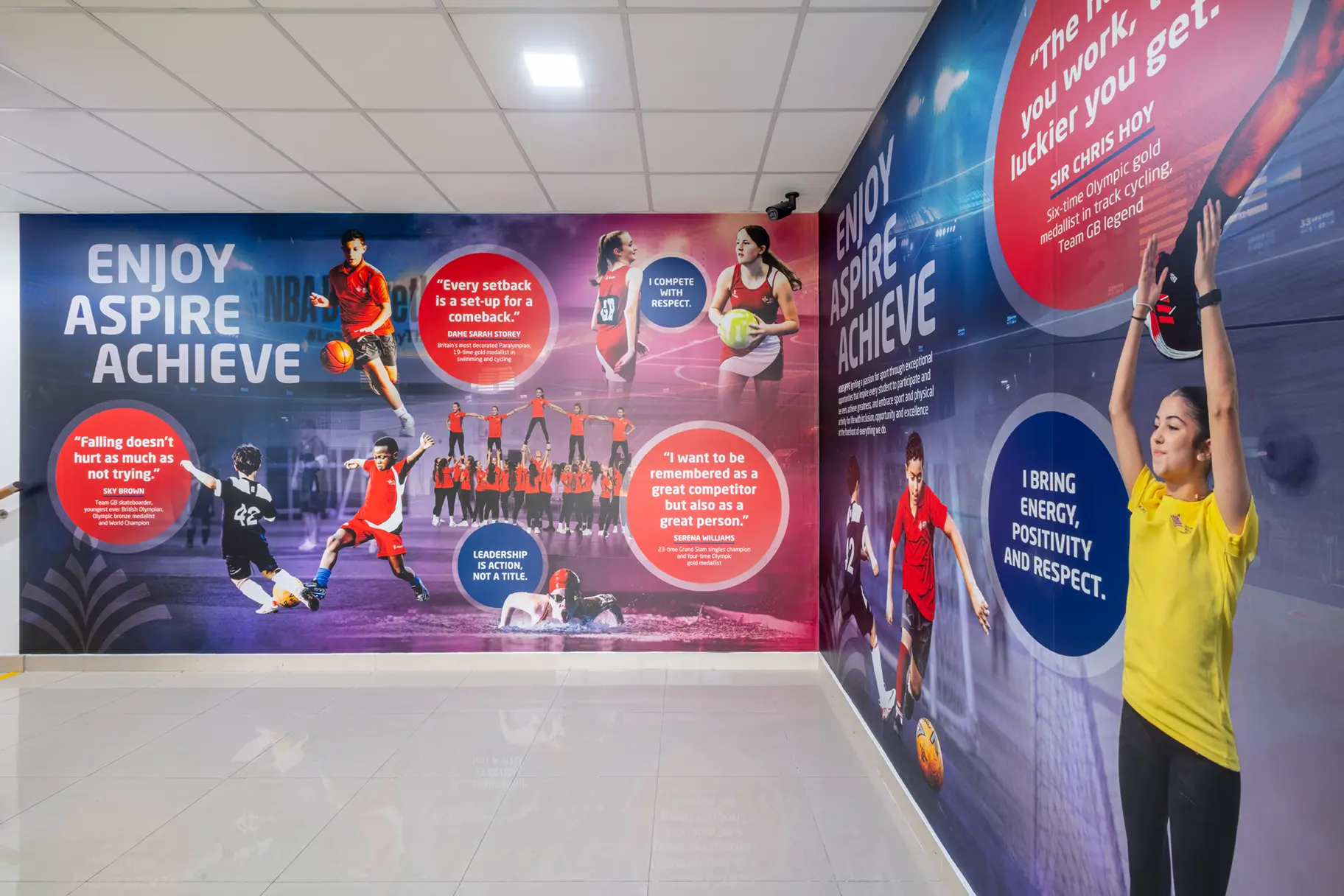 Dubai British School Jumeirah Park Sports wall art
