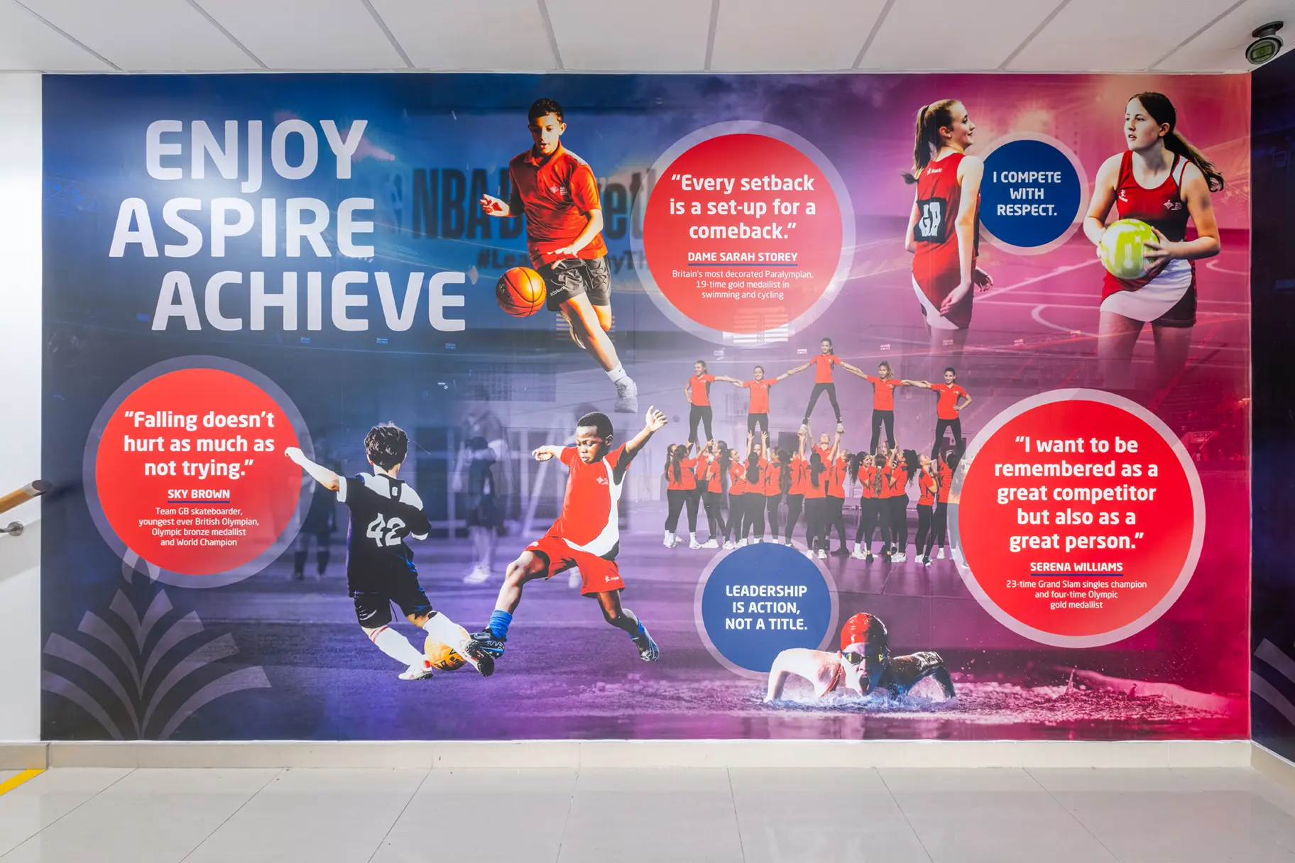 Dubai British School Jumeirah Park Sports wall art