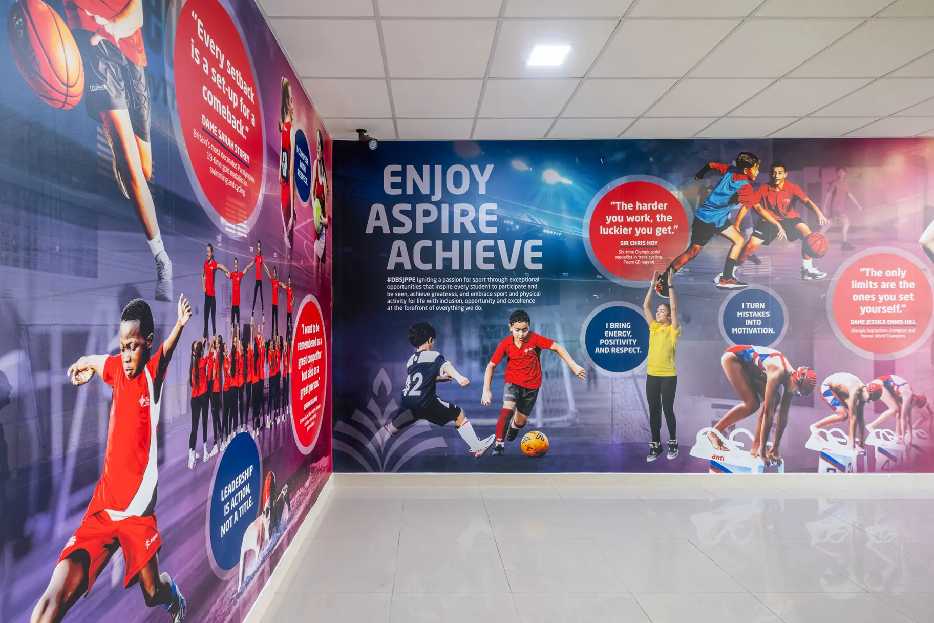 Dubai British School Jumeirah Park Sports wall art