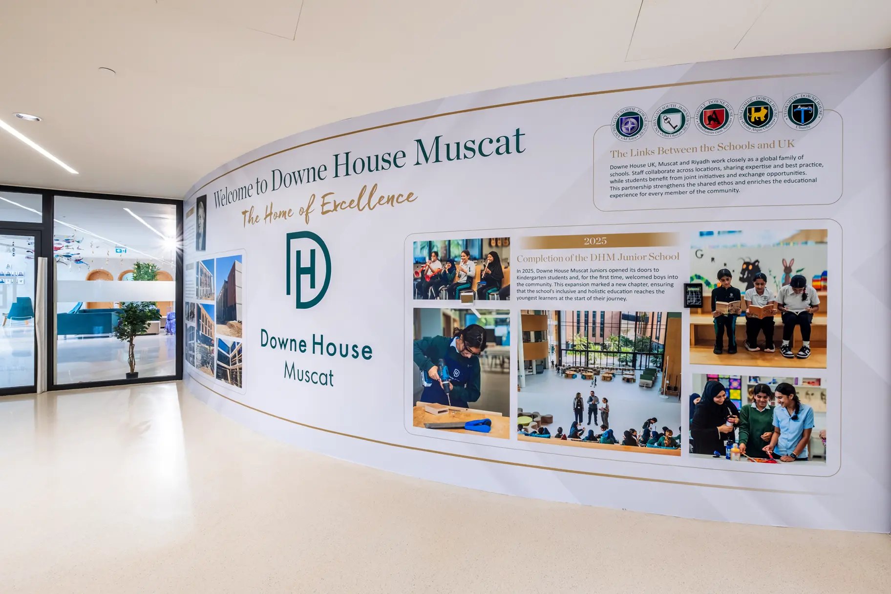 Downe house oman welcome wall art