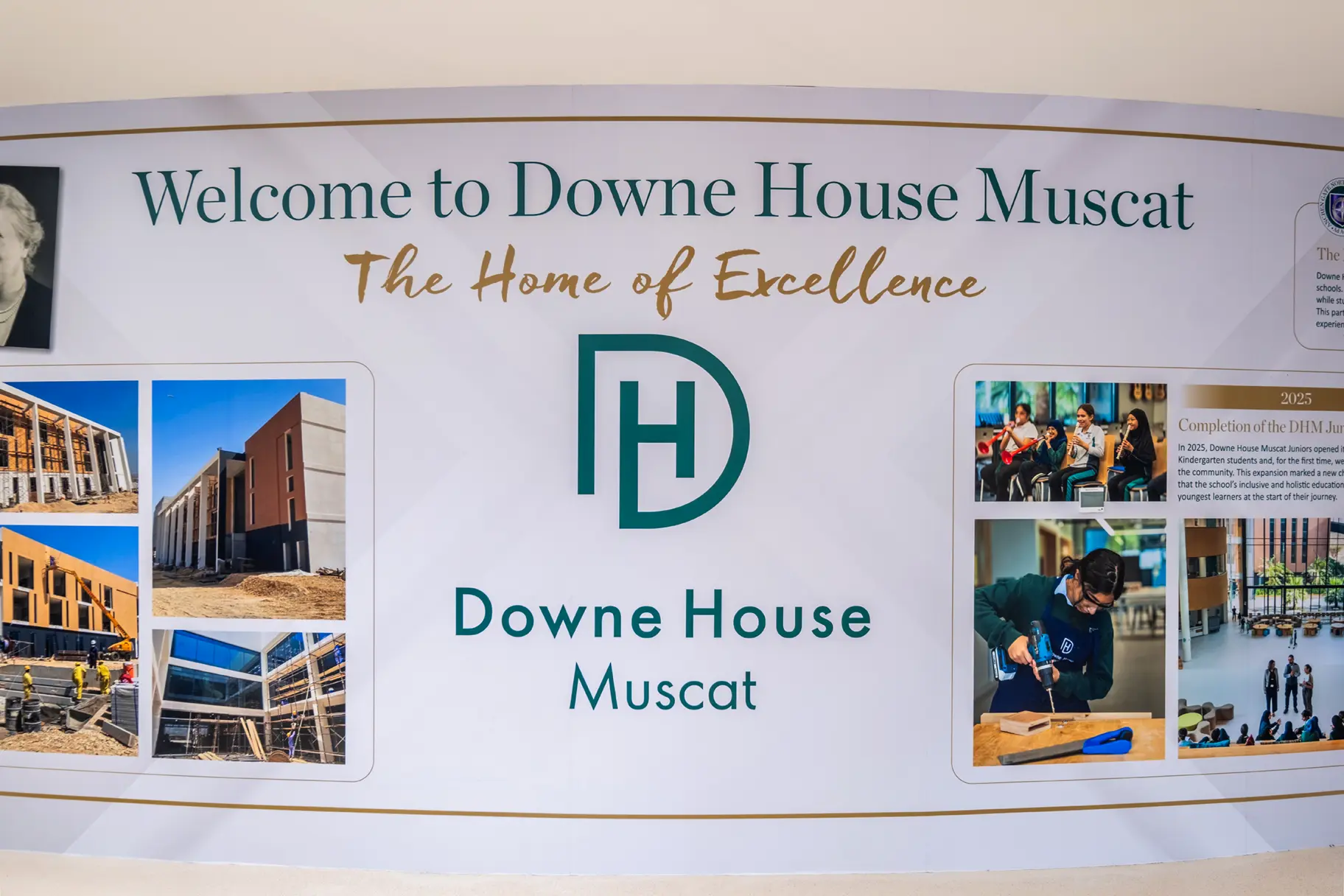 Downe house oman welcome wall art