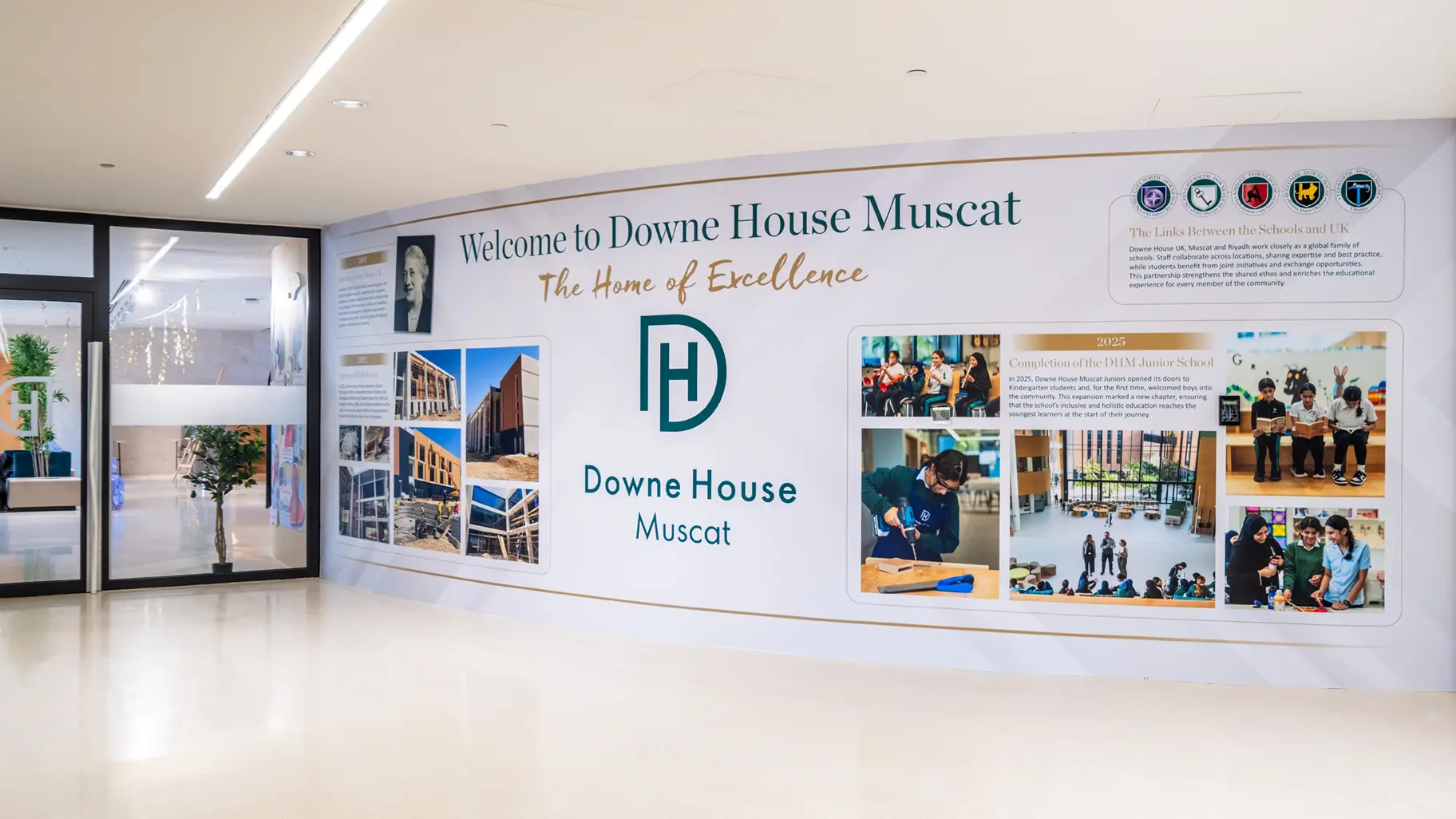 Downe house oman welcome wall art