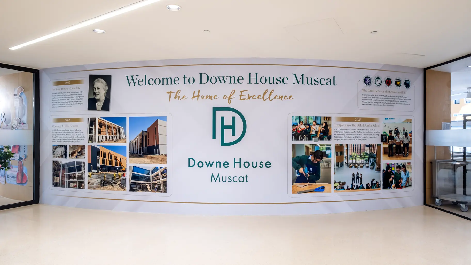 Downe house oman welcome wall art