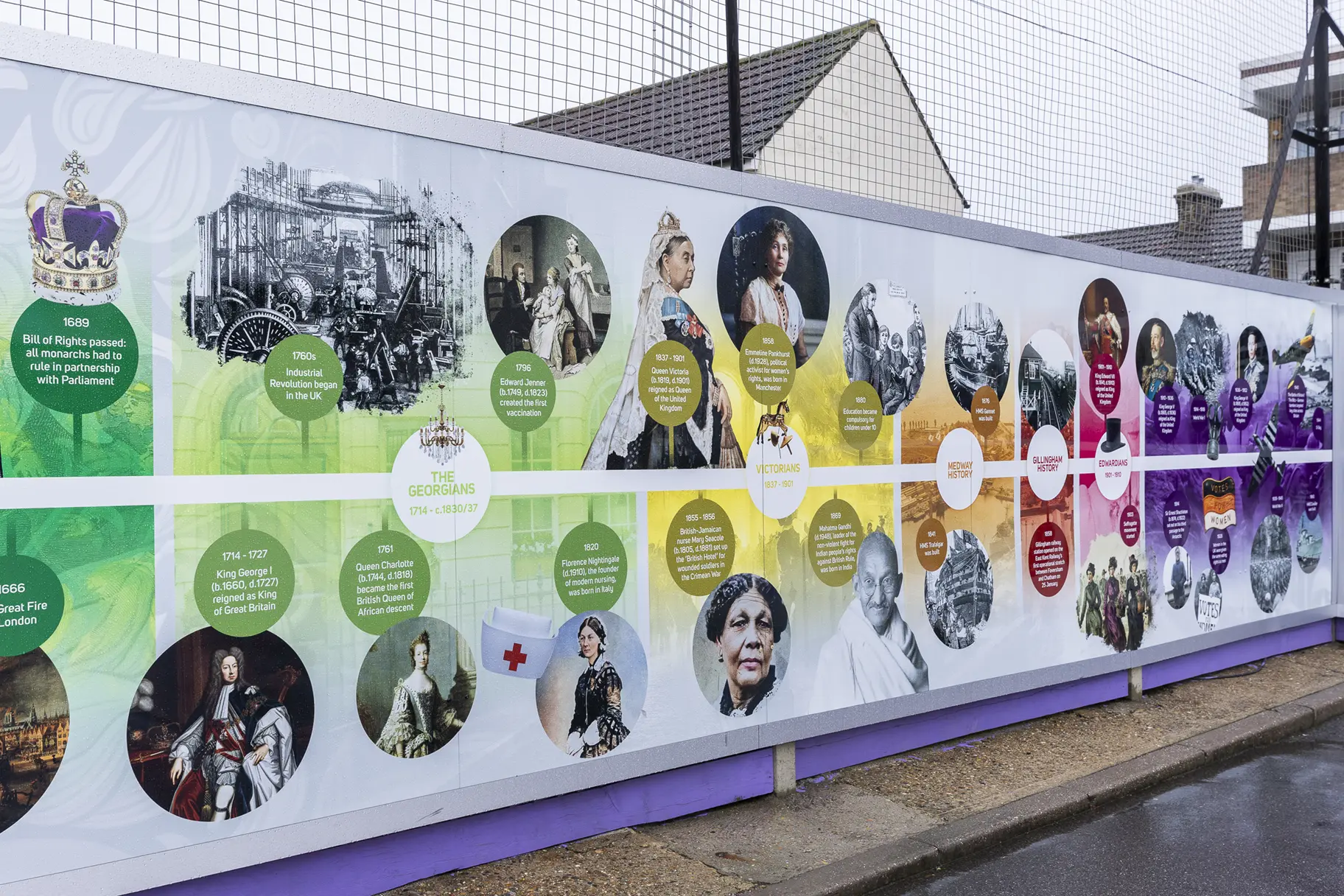 Oasis Academy Skinner Street outdoor timeline