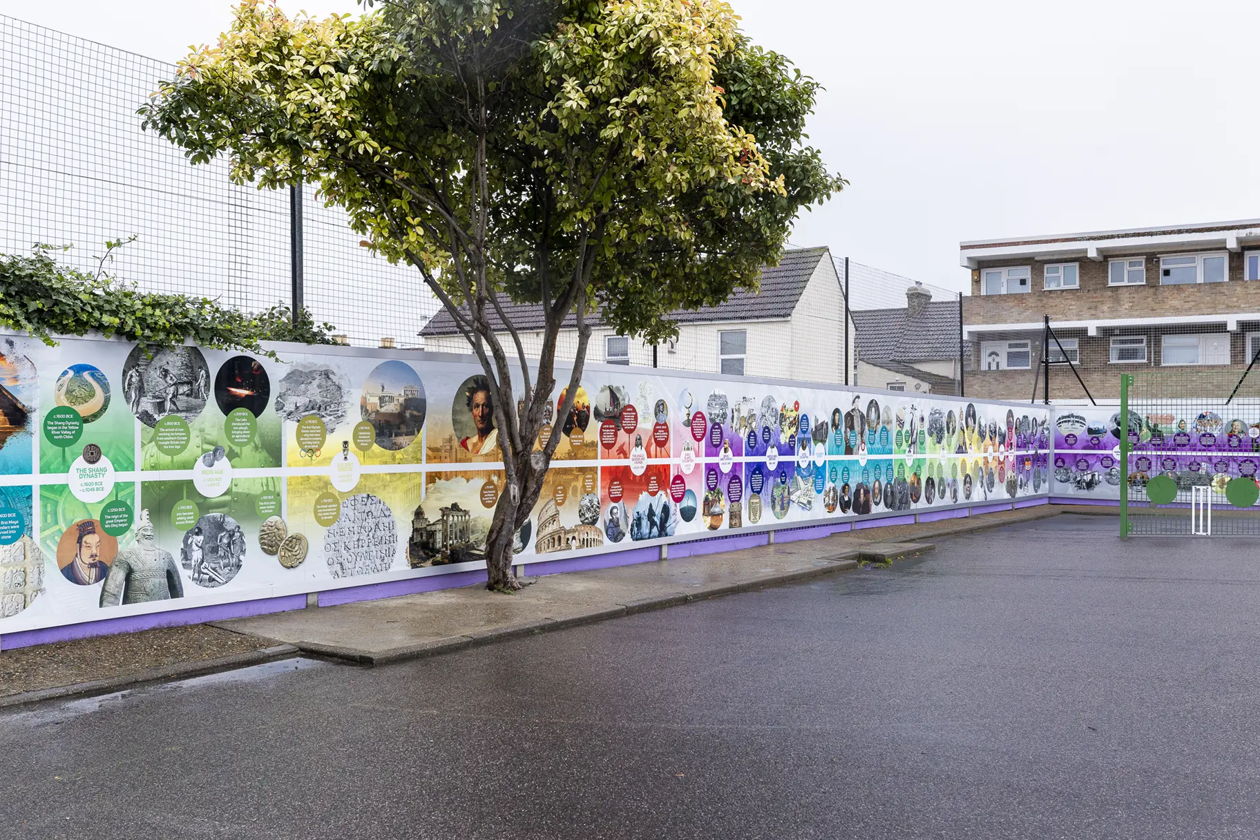 Oasis Academy Skinner Street outdoor timeline