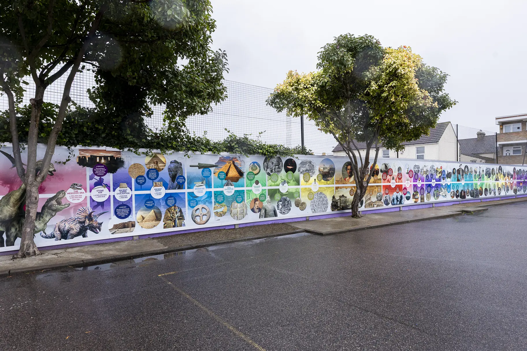 Oasis Academy Skinner Street outdoor timeline