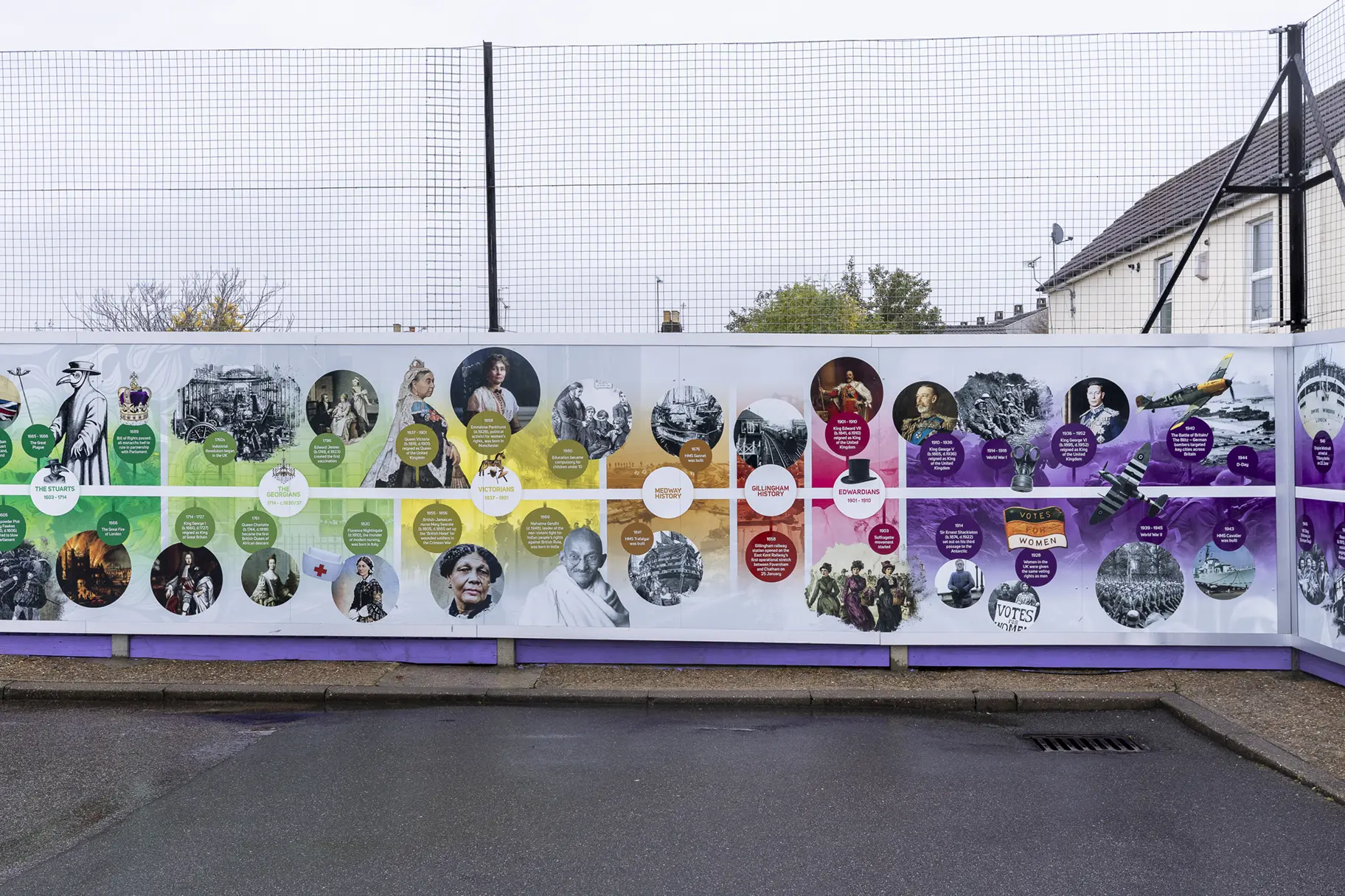 Oasis Academy Skinner Street outdoor timeline