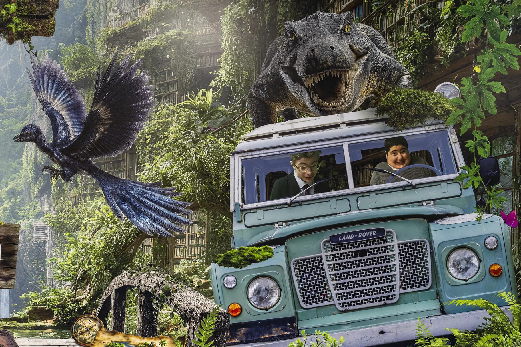 Treetops school library wall art