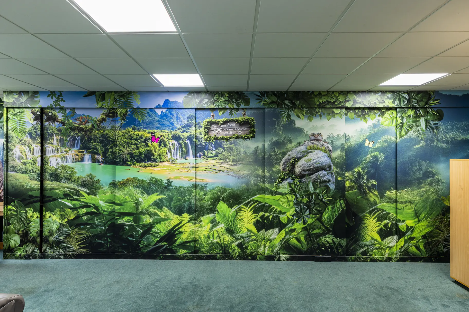 Treetops school library wall art