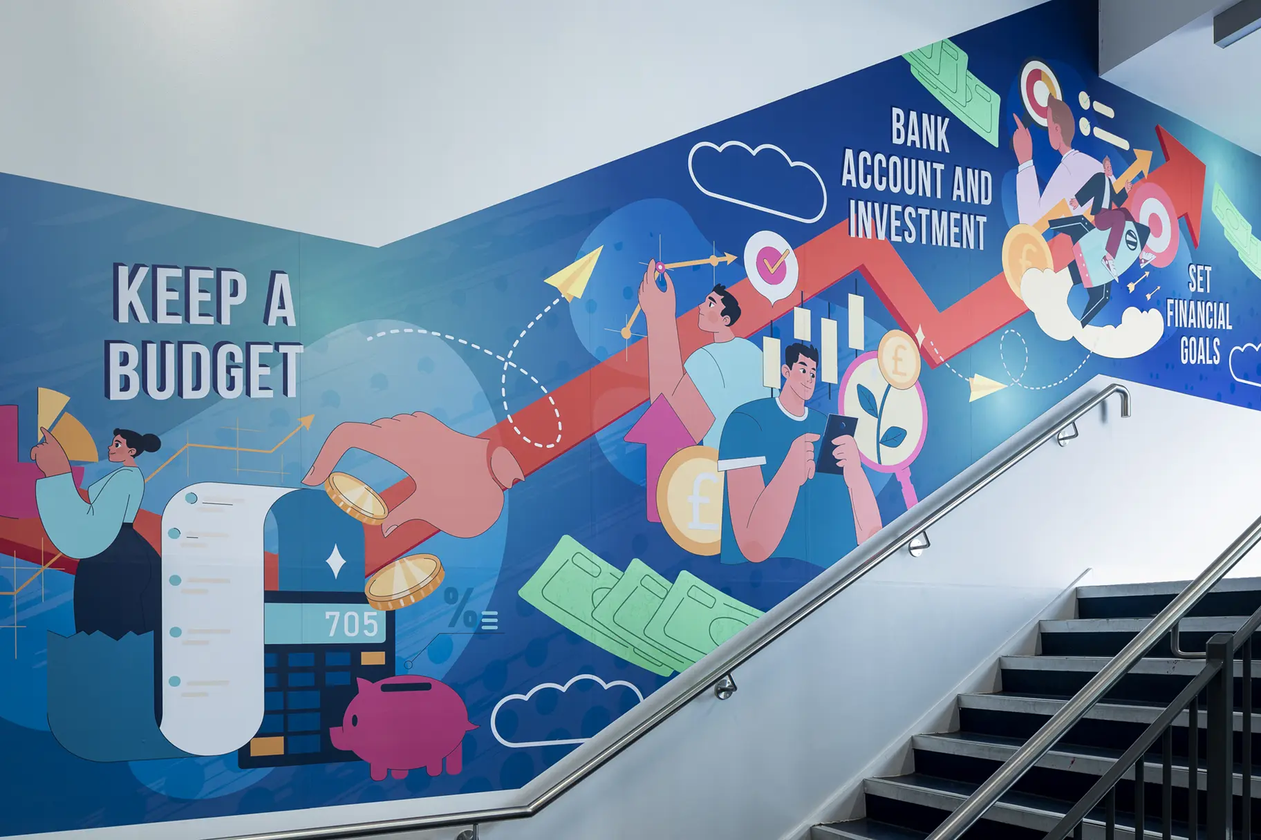 Financial Literacy School Wall Art