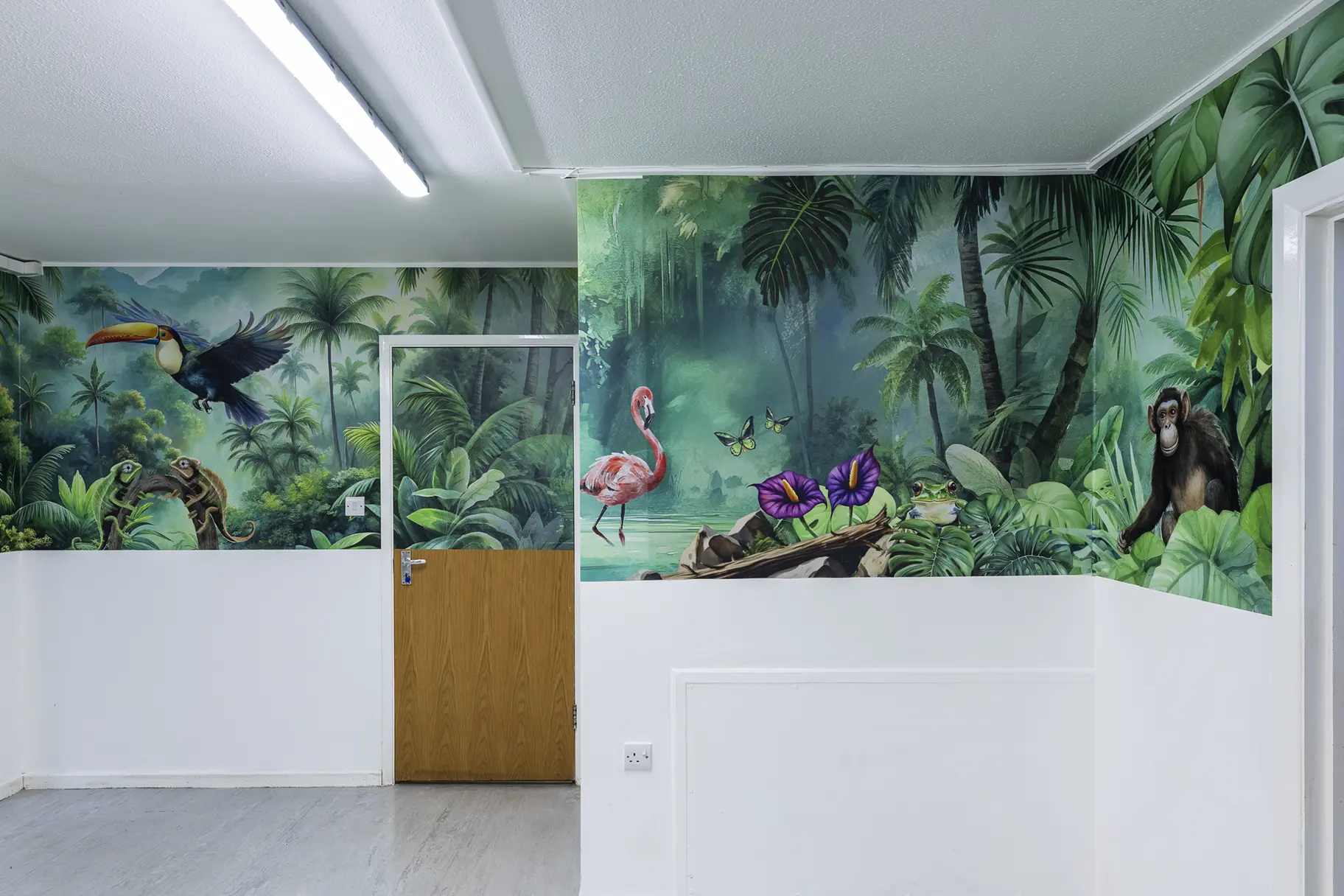 Hampton Infant School early years corridor wall art