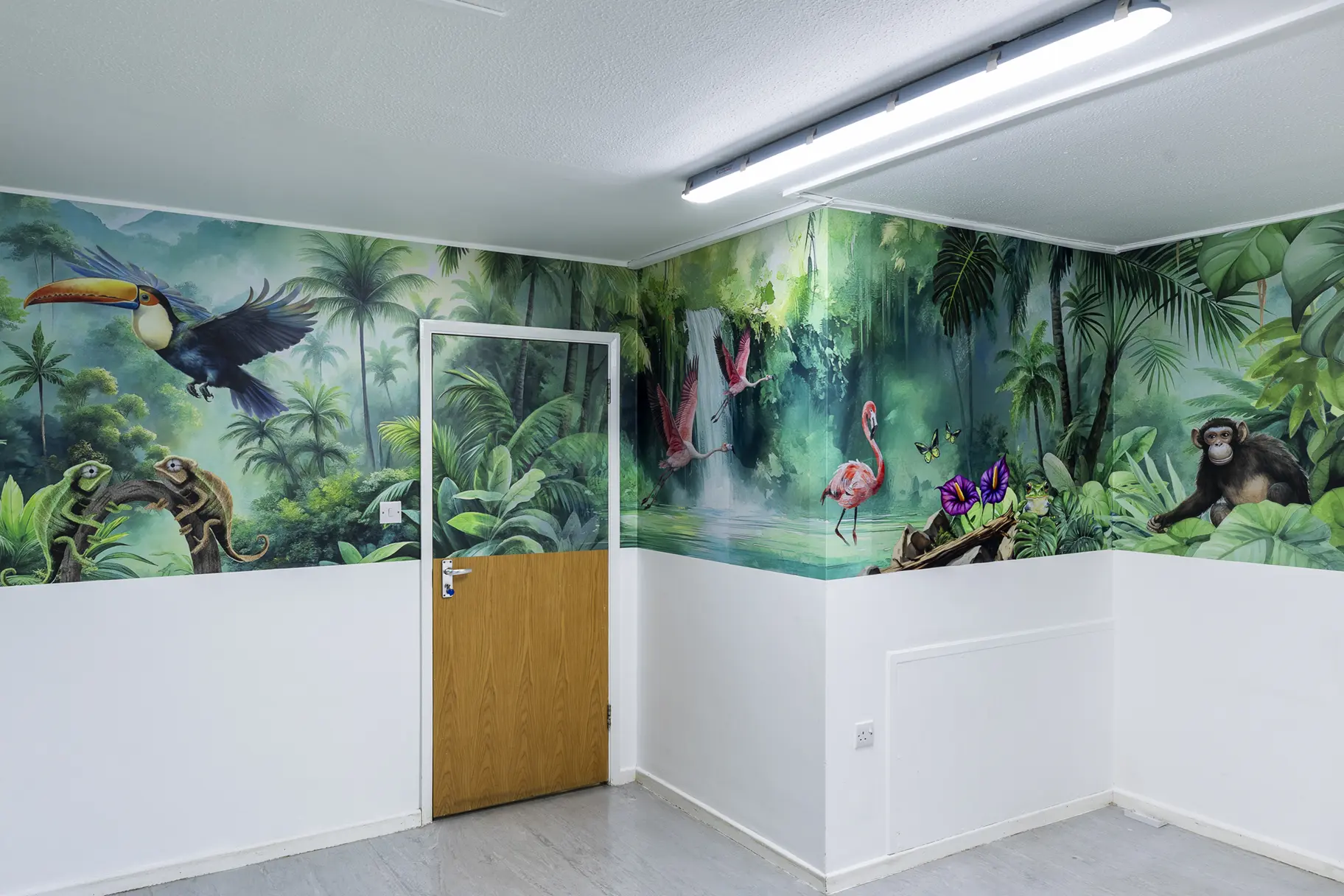 Hampton Infant School early years corridor wall art