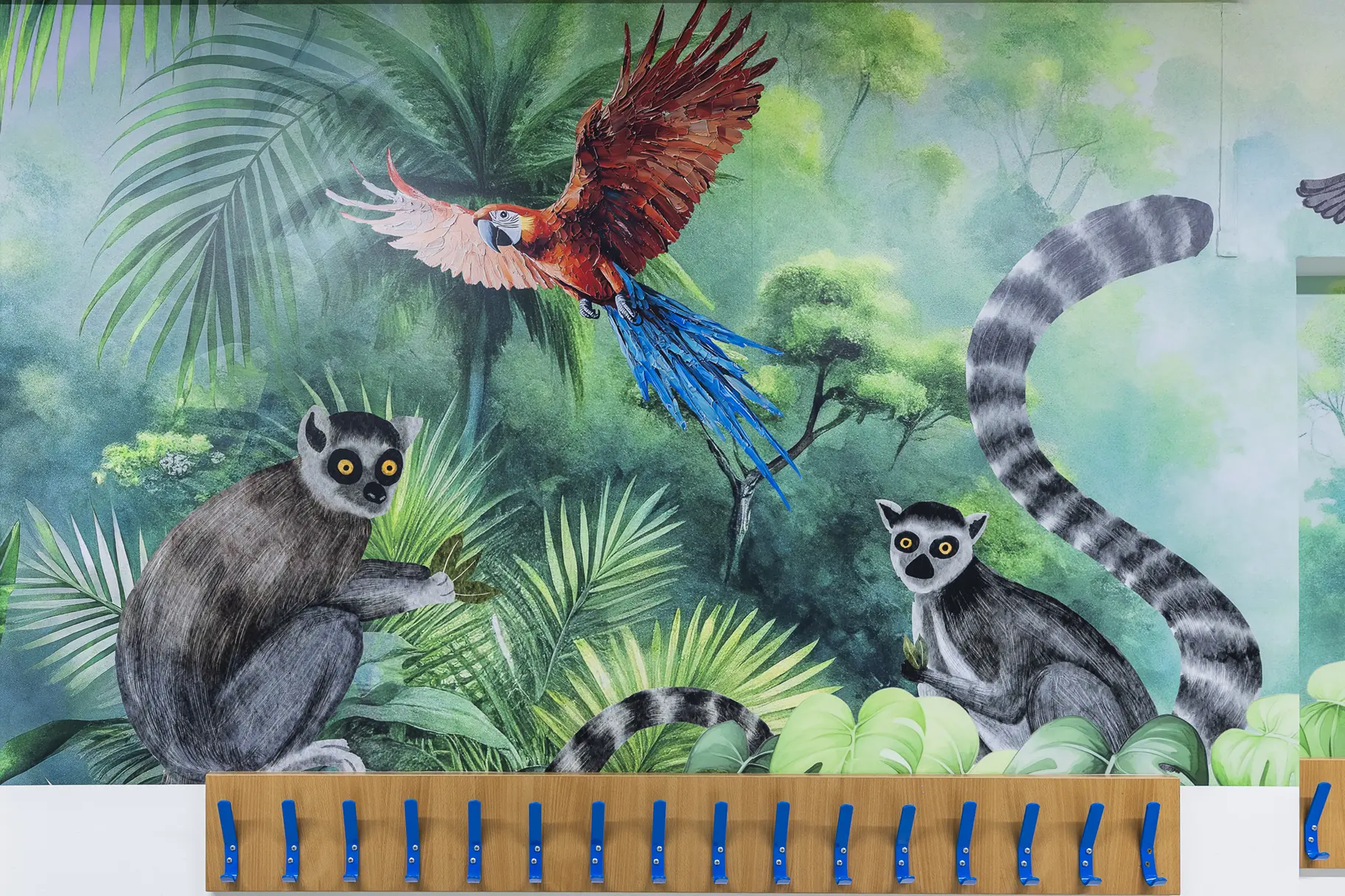 Hampton Infant School early years corridor wall art