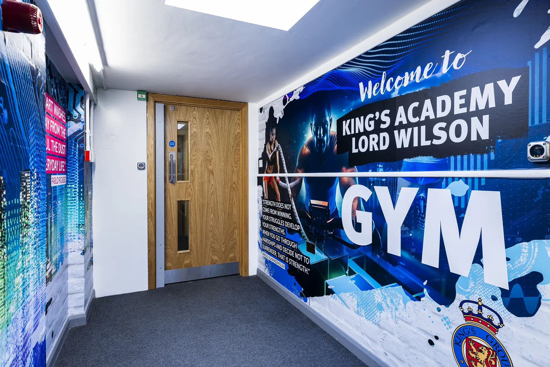 King’s Academy Lord Wilson Gym Wall Art