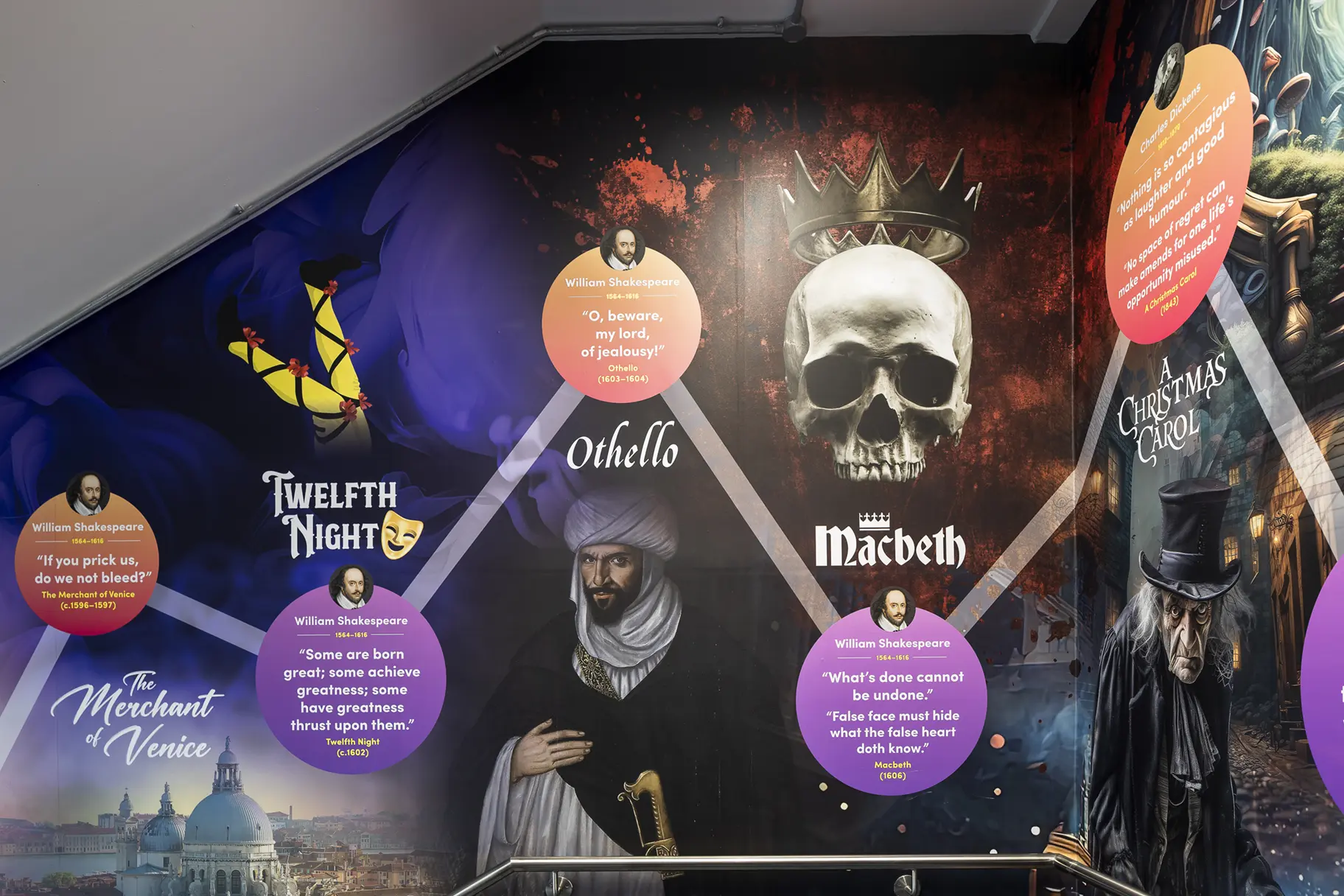 St Michaels Catholic school literacy wall art