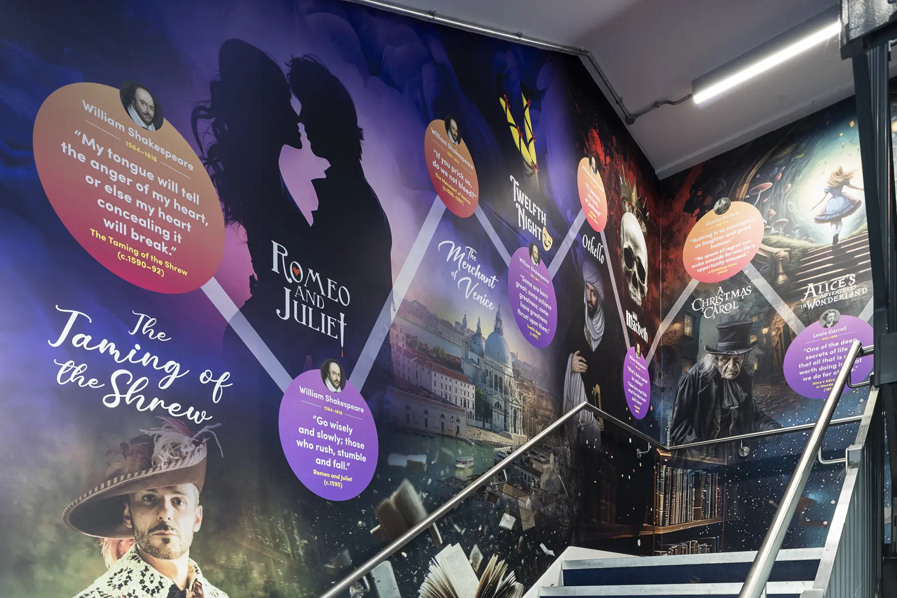 St Michaels Catholic school literacy wall art