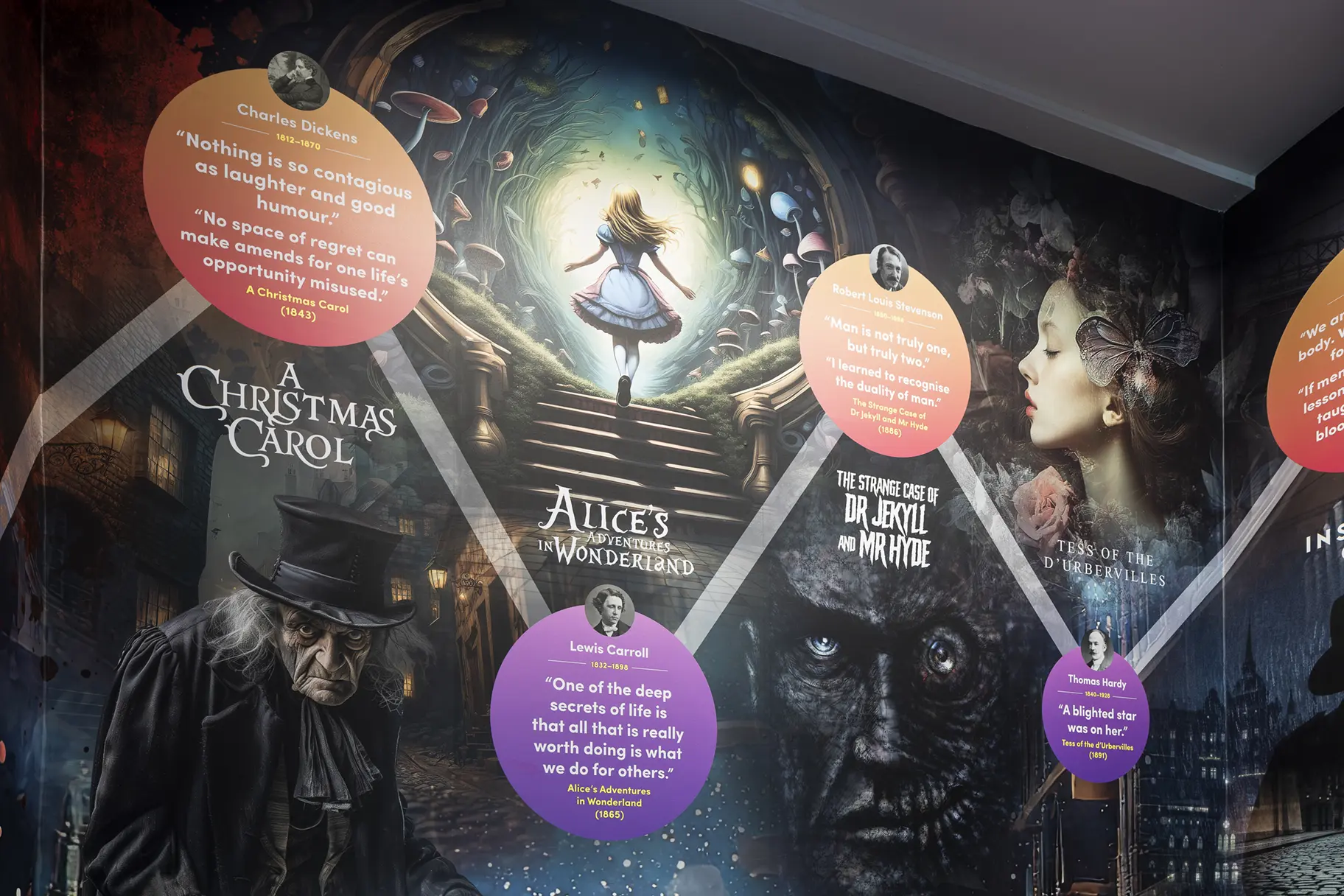 St Michaels Catholic school literacy wall art