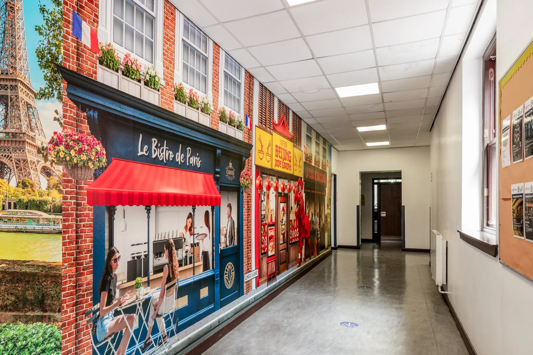 Hamilton Grammar school mfl wall art