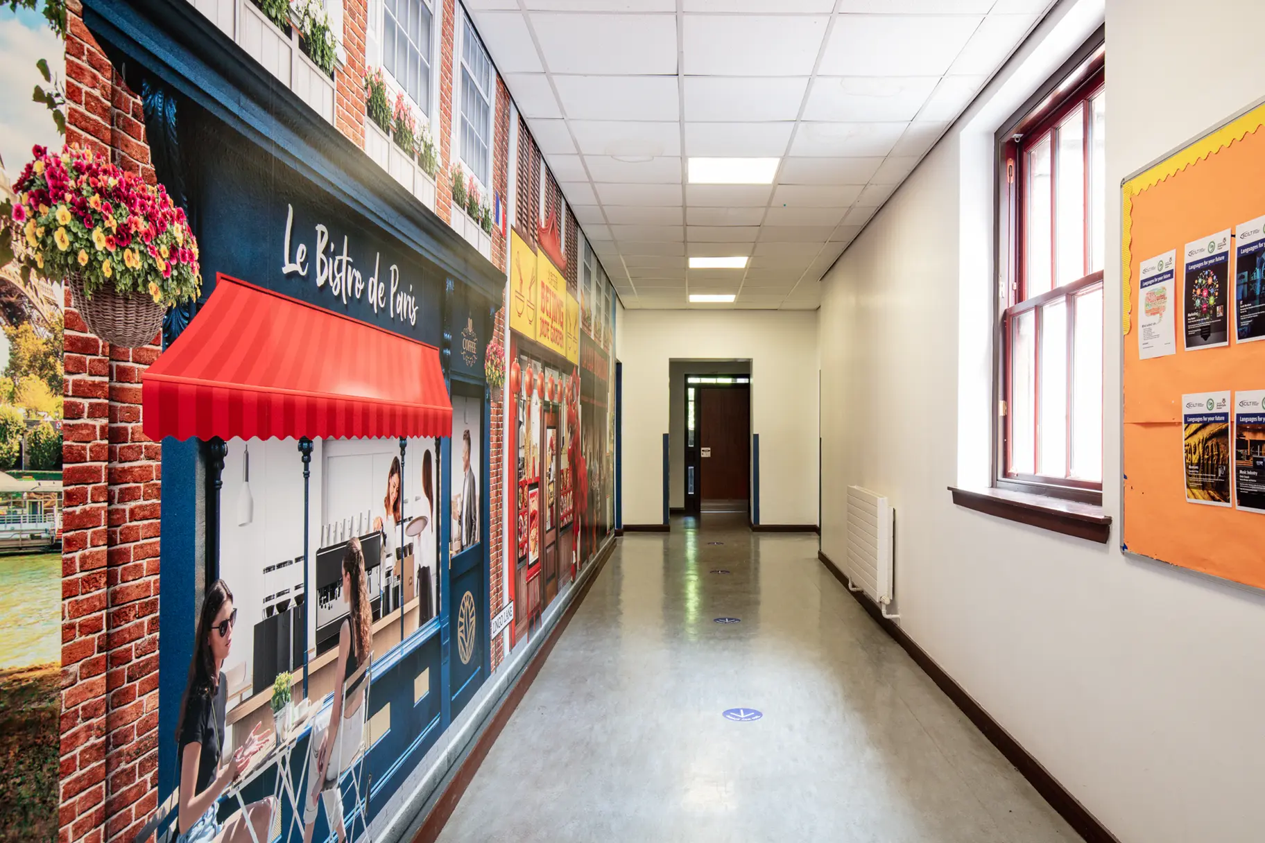 Hamilton Grammar school mfl wall art
