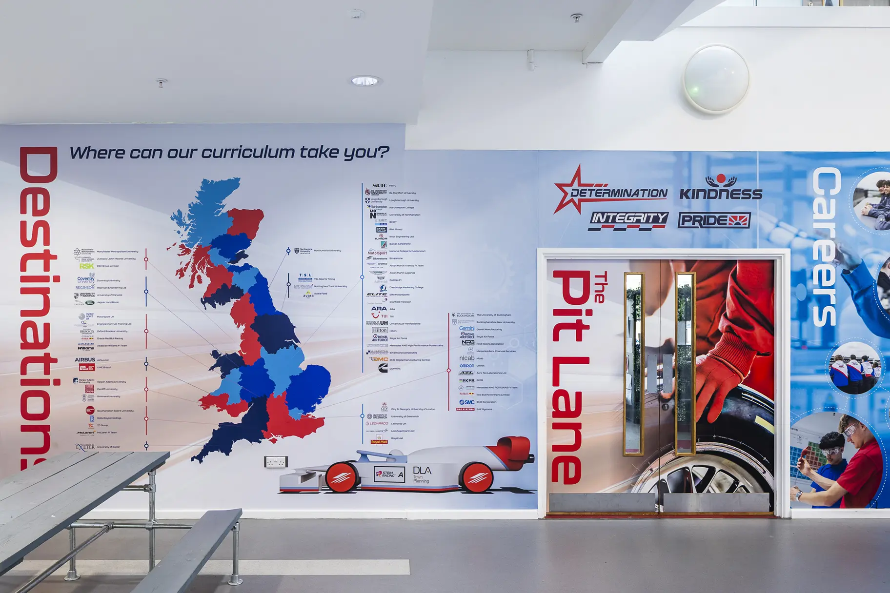 Silverstone utc careers wall art