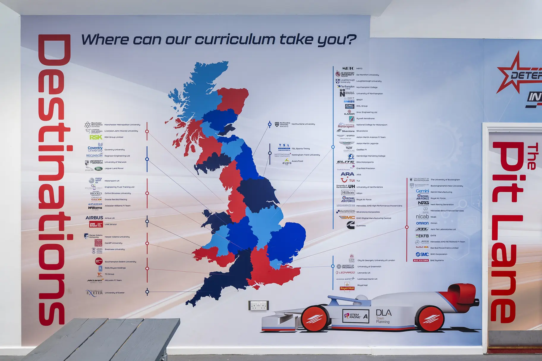 Silverstone utc careers wall art