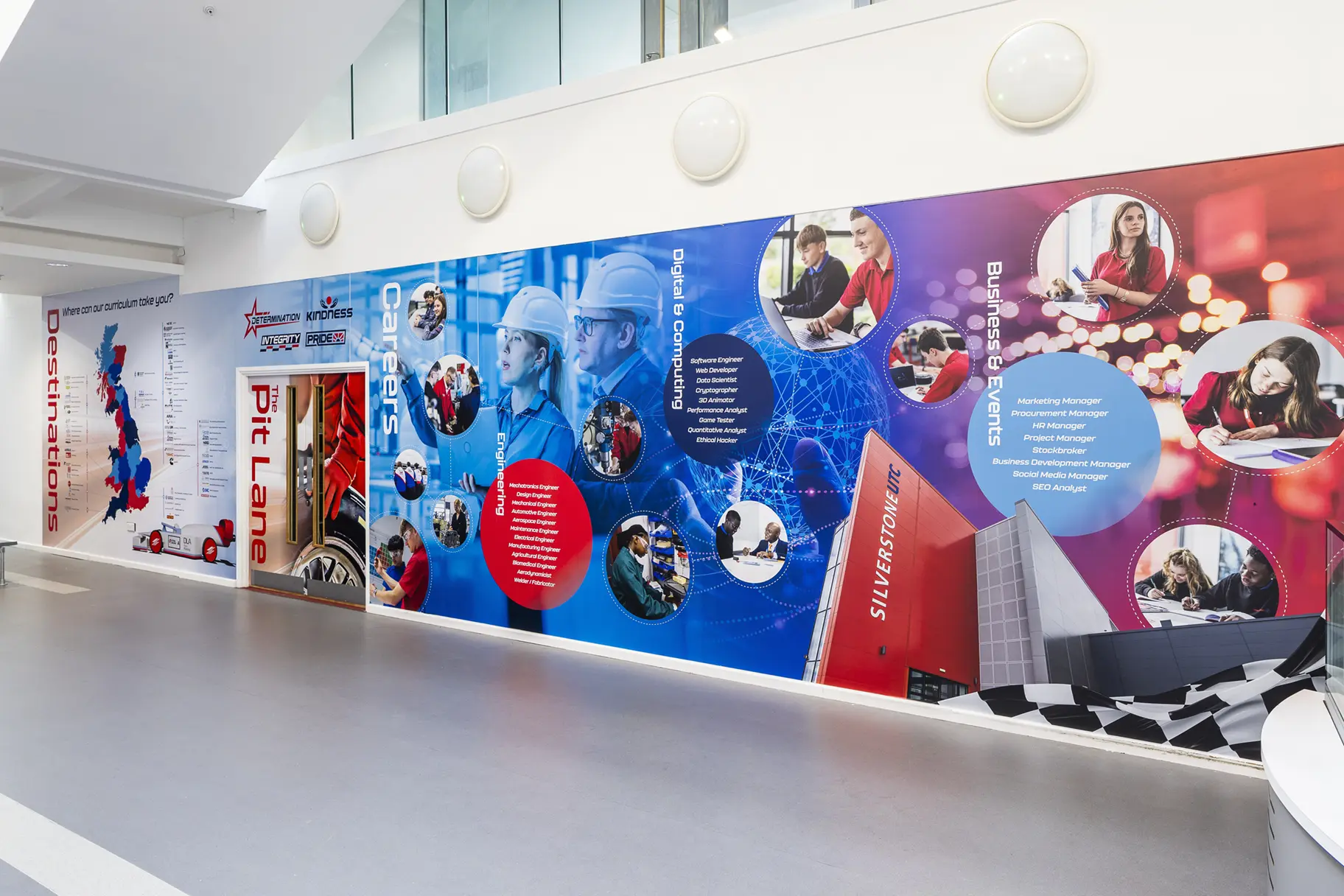 Silverstone utc careers wall art