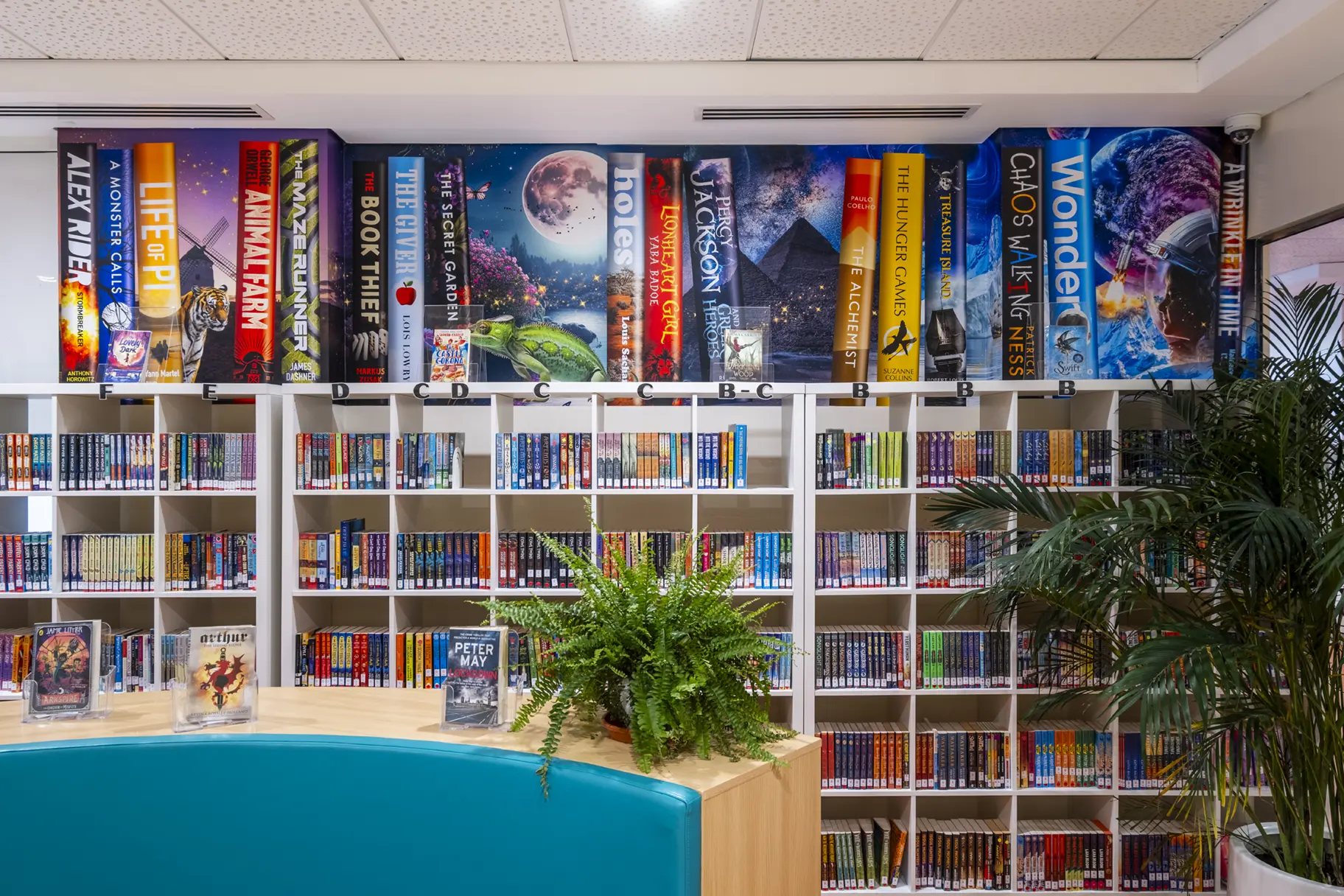 Safa british school library wall art