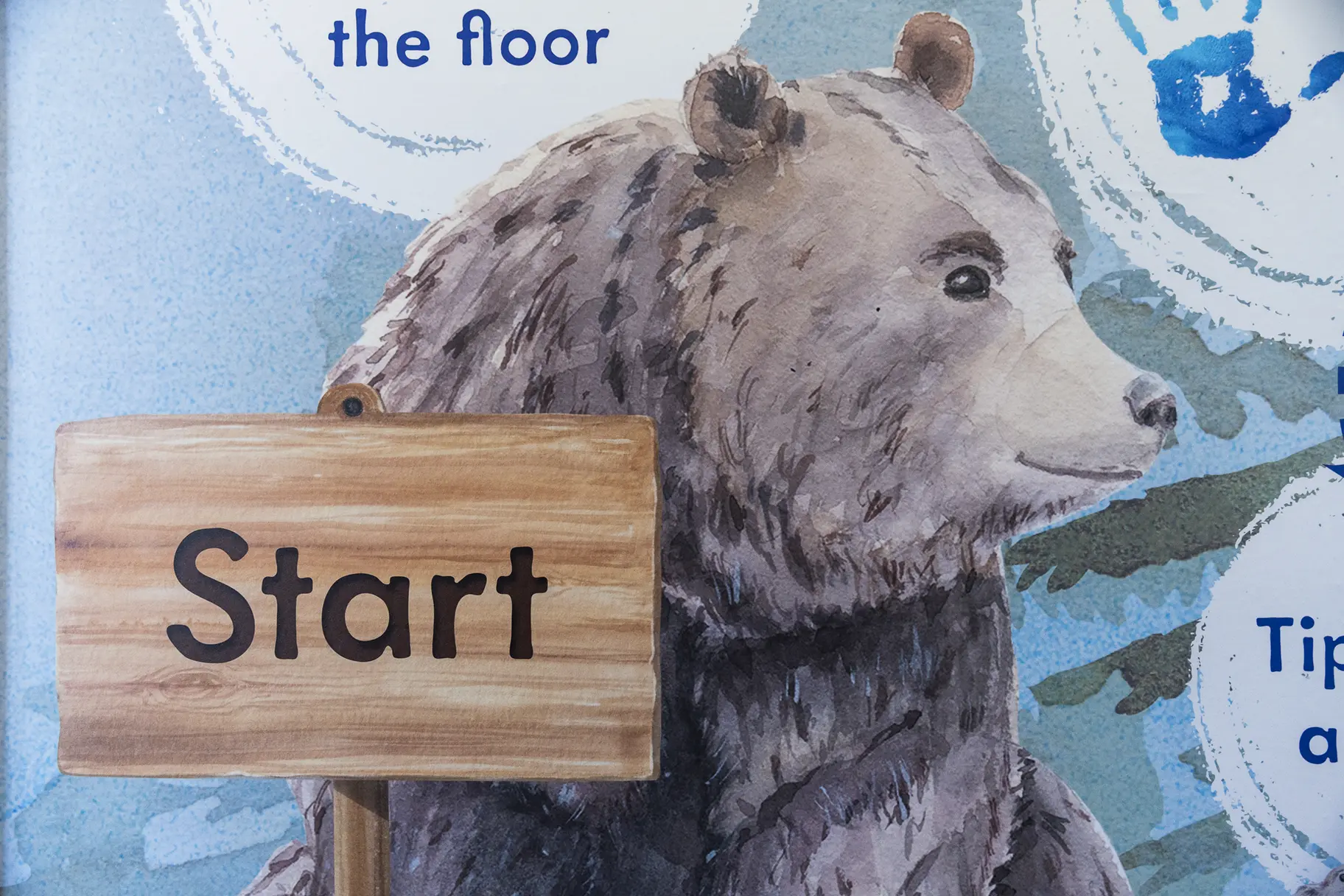 Sensory trail wall art