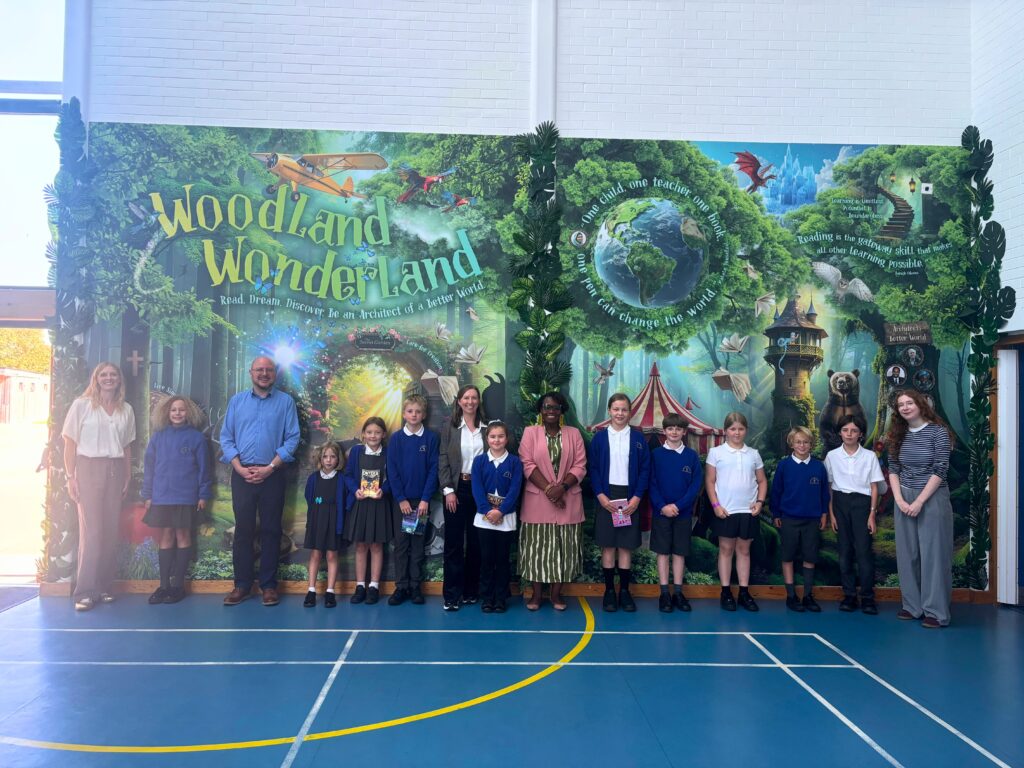 National Literacy Trust wall