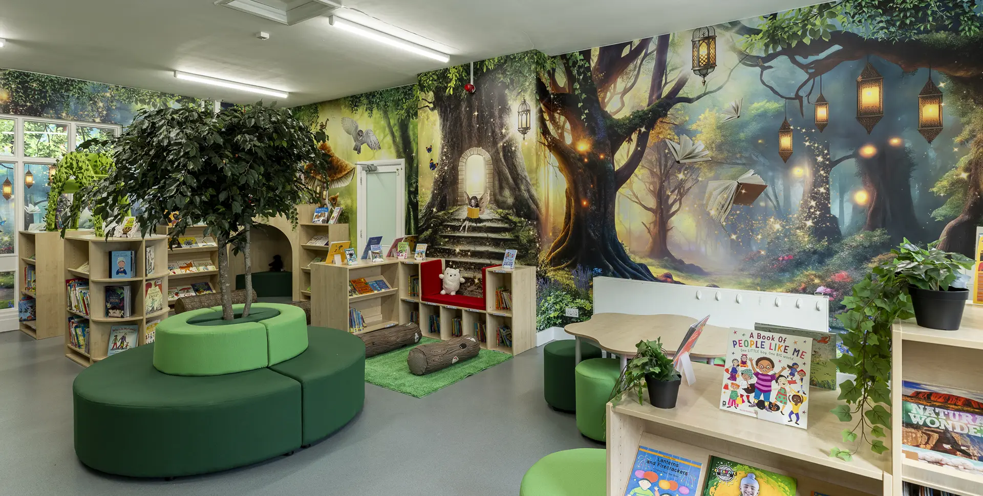 library wall art