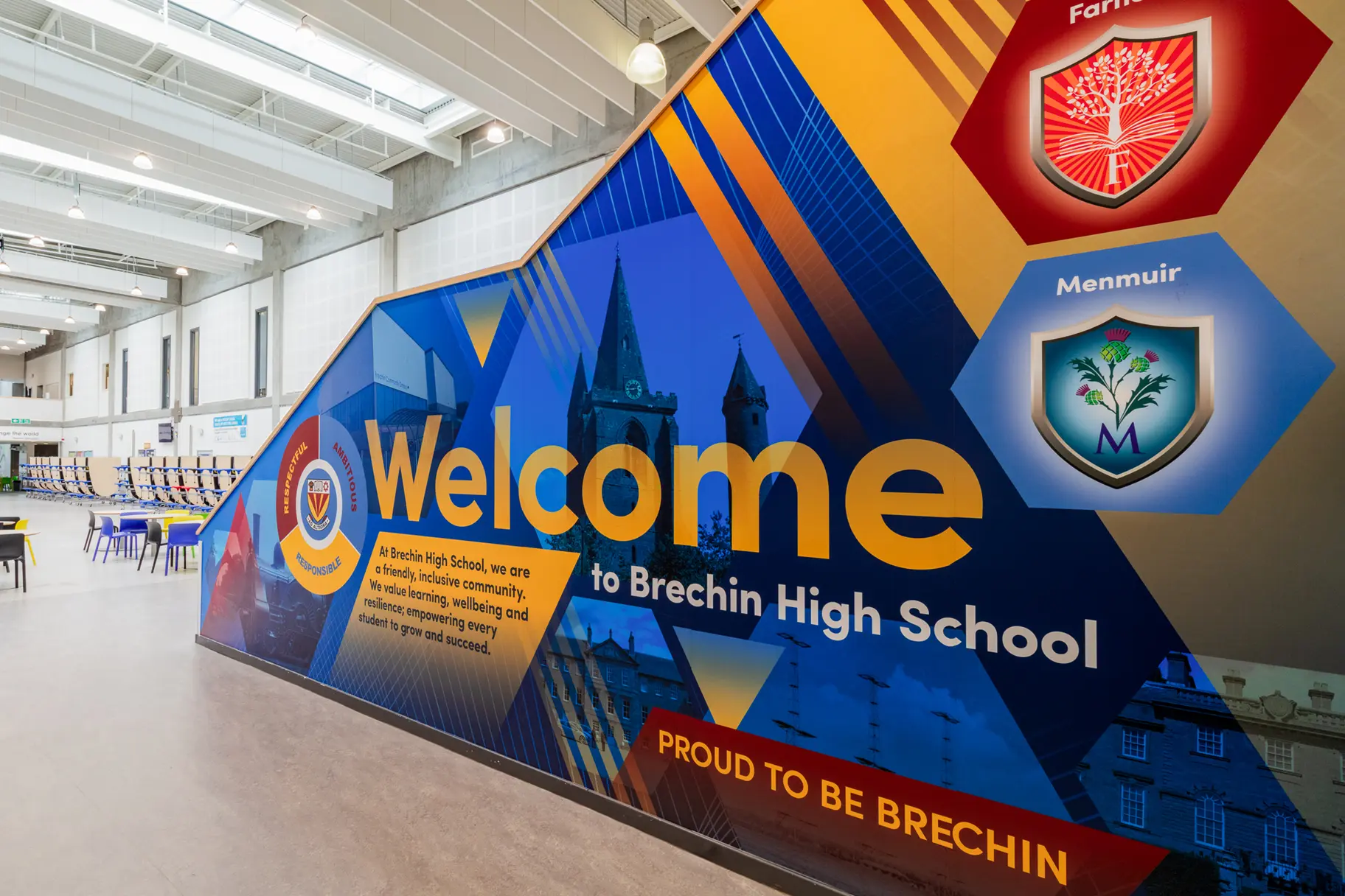 Brechin High School Welcome wall art