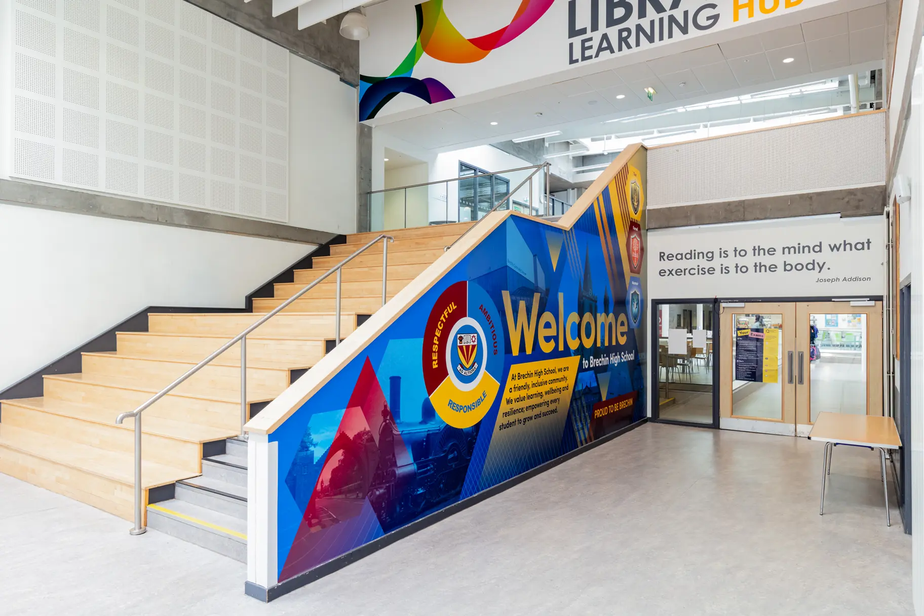 Brechin High School Welcome wall art