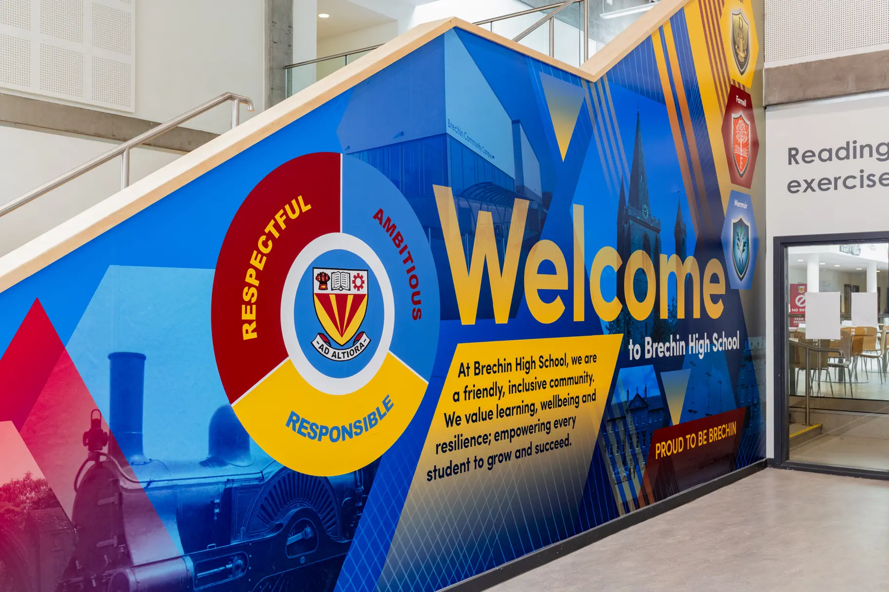 Brechin High School Welcome wall art