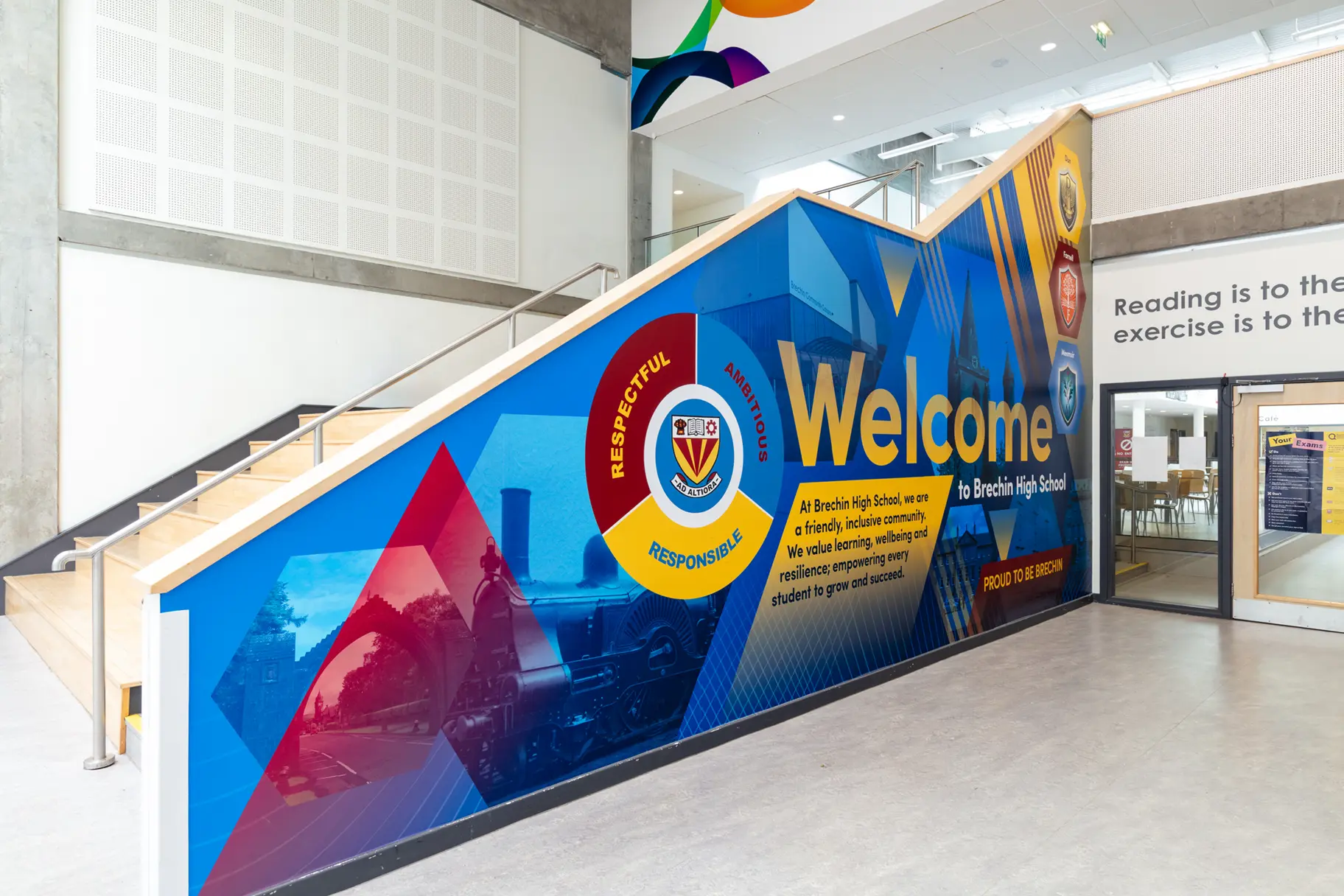 Brechin High School Welcome wall art