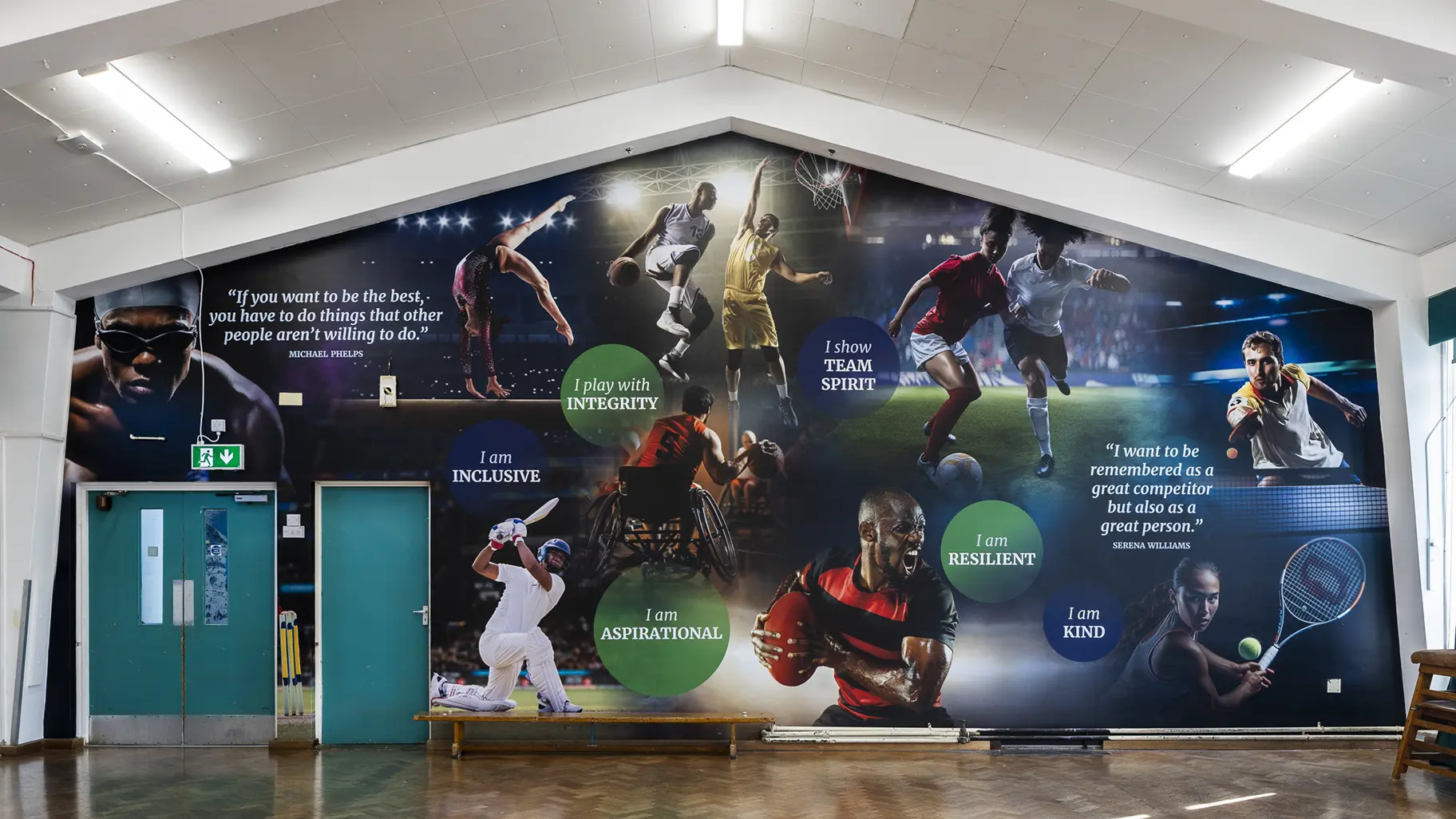 School hall wall art