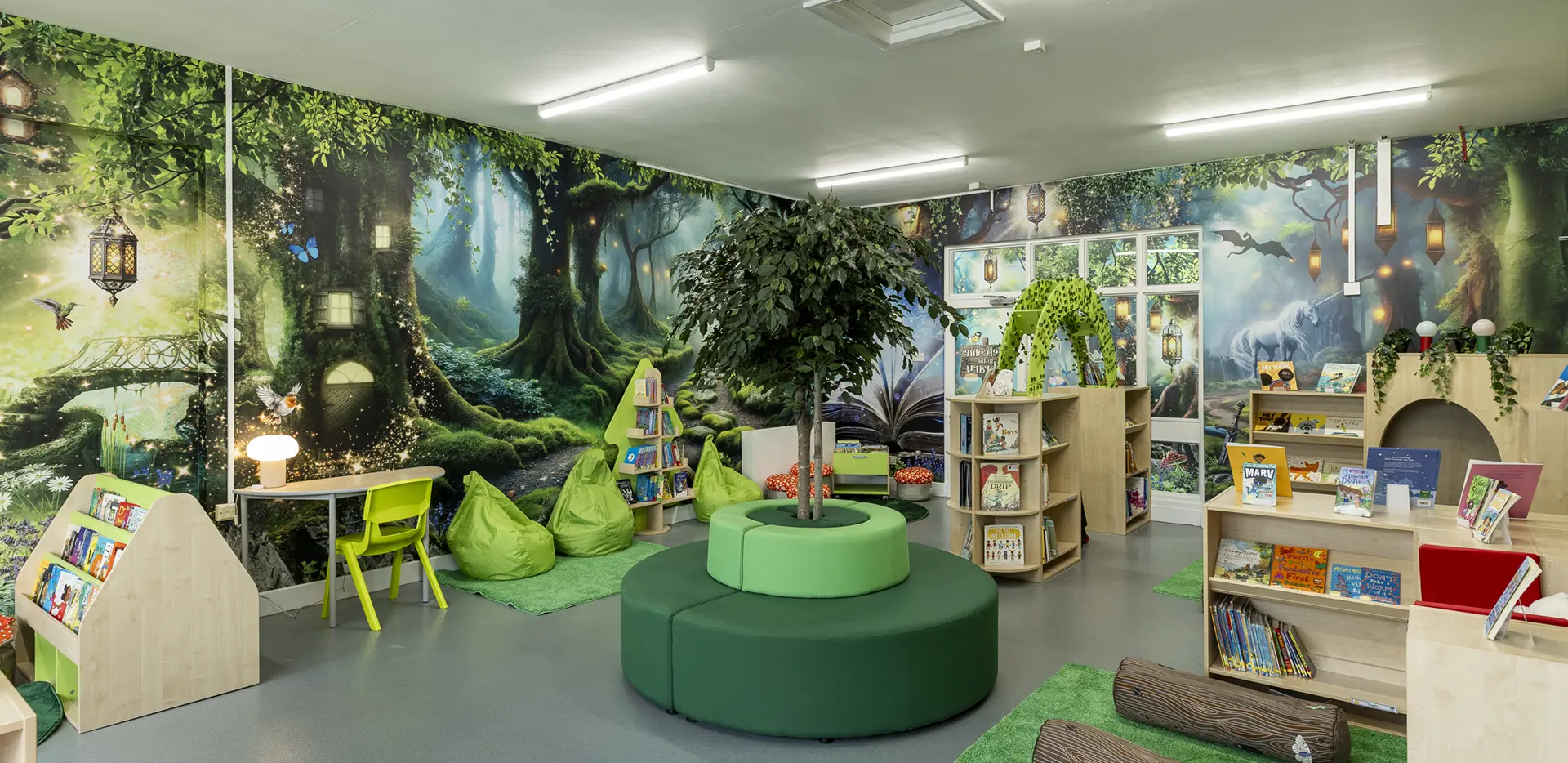 library wall art